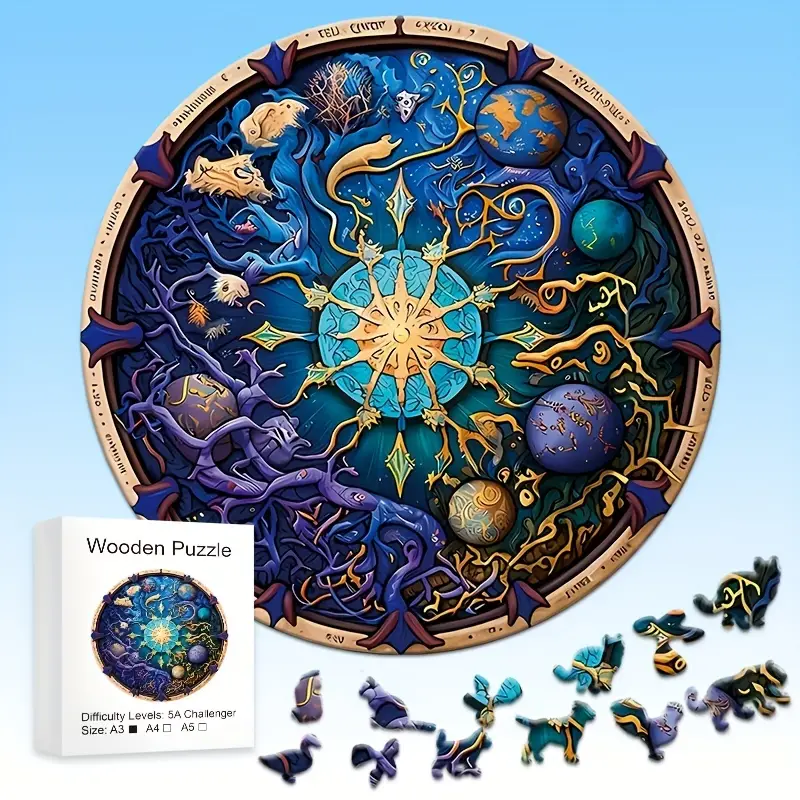 Woodworking Hobby - Wooden Jigsaw Puzzles for Adults Kids,