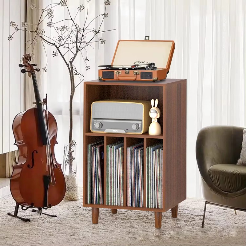 Turning Gouge Set - Turntable Stand, Multi-Shelf Wooden Media Console