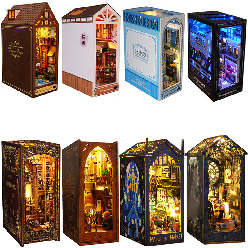 Woodworking Hobby - DIY Book Nook Kit Miniature Doll
