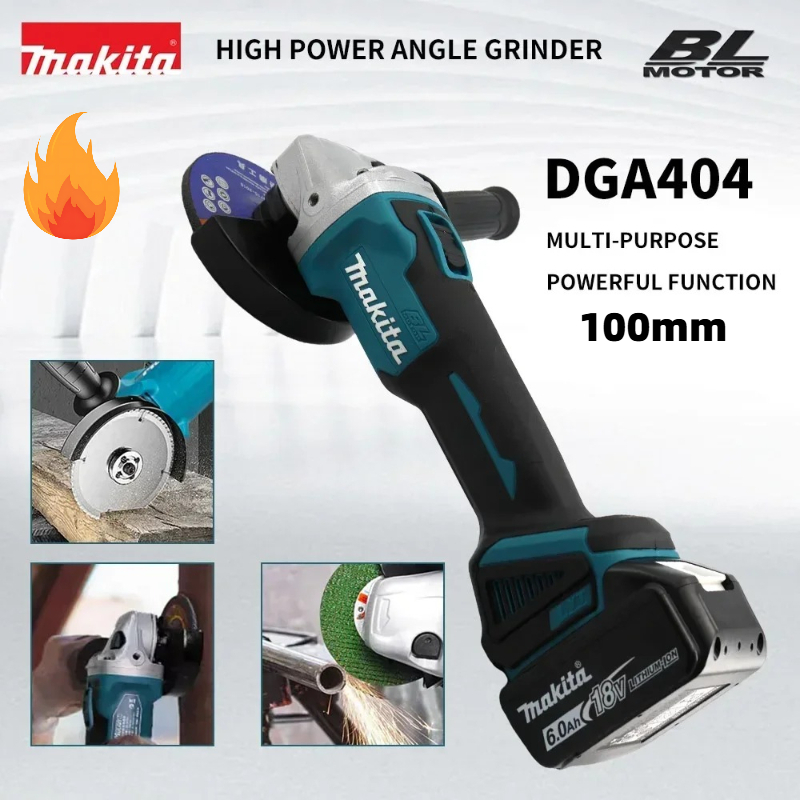 Woodworking Manufacturing - Makita DGA404 100mm Brushless Electric Angle