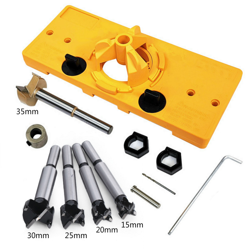Woodworking Design Software - 15mm-35mm Cup Style Hinge Jig Boring