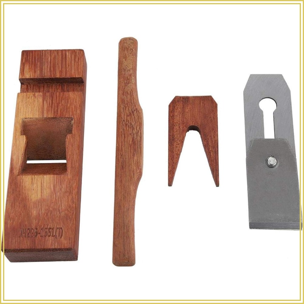 Woodworking Kit - Vintage Brown Wooden Carpenter Plane 220mm