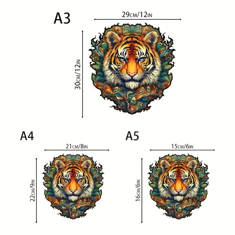 Tiger Wooden Jigsaw Puzzle, Un - Woodworking Hobby incelemesi ve fiyatı