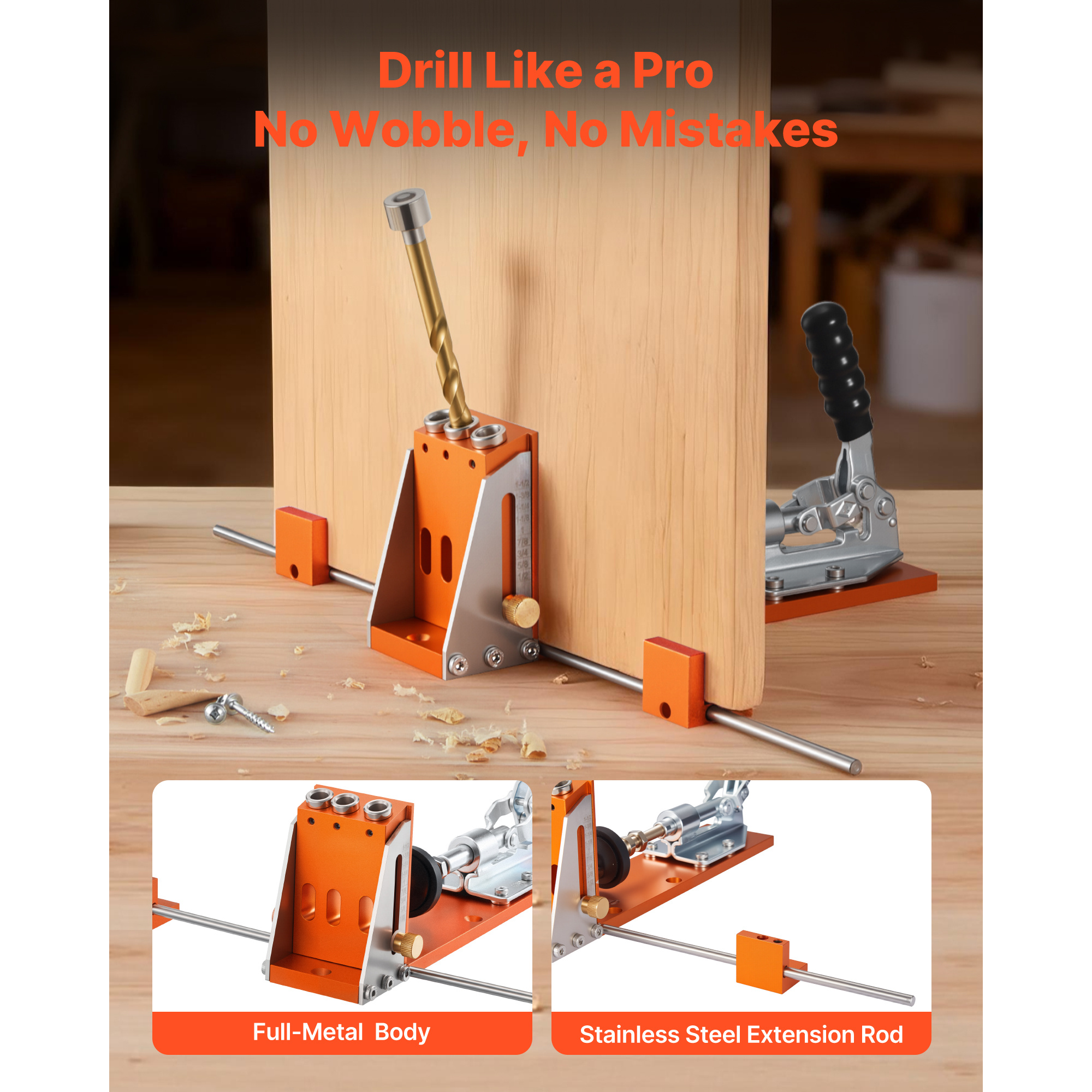 VEVOR Pocket Hole Jig Kit, 1/2 - Woodworking Kit incelemesi ve fiyatı