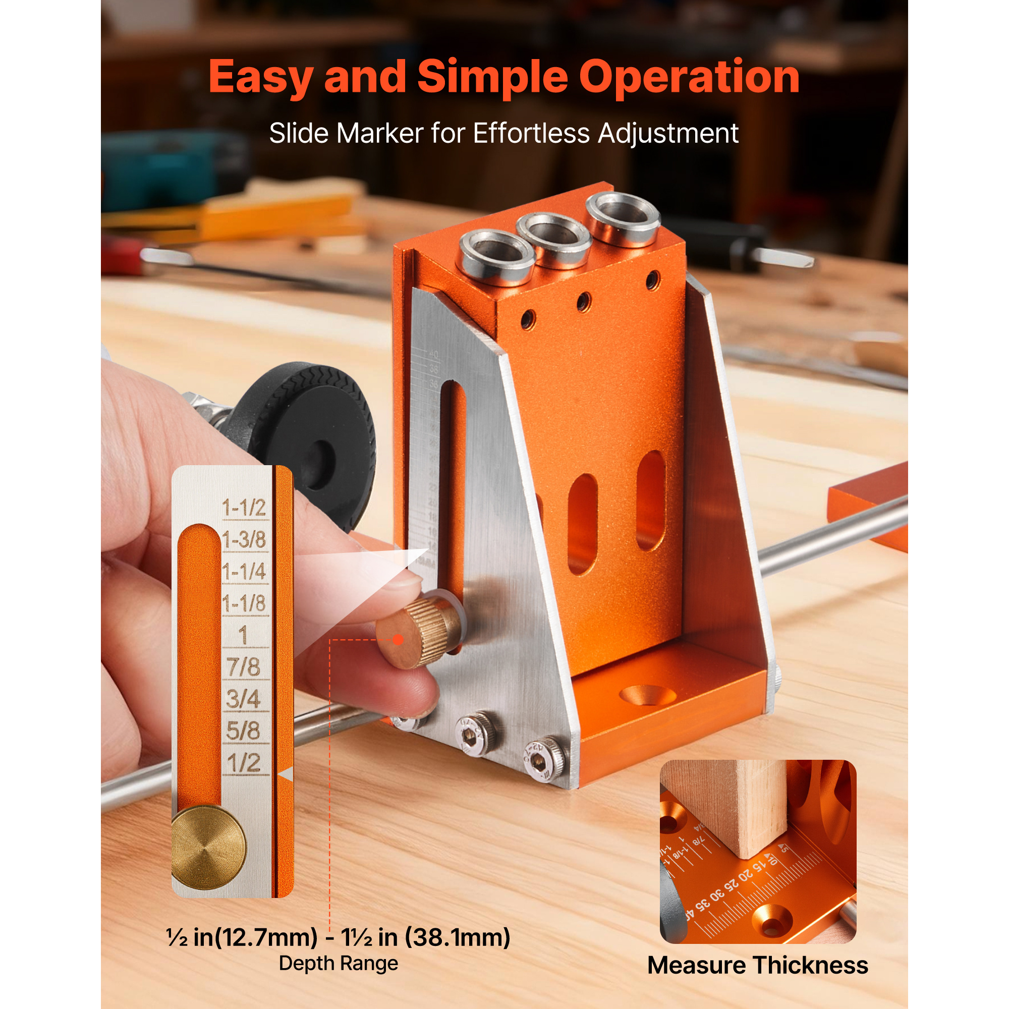 VEVOR Pocket Hole Jig Kit, 1/2 - Woodworking Kit incelemesi ve fiyatı