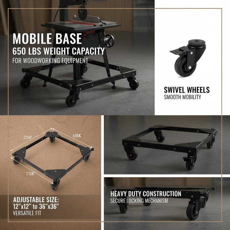 Rolling Equipment Caster Base  - Xfactory Woodworking incelemesi ve fiyatı