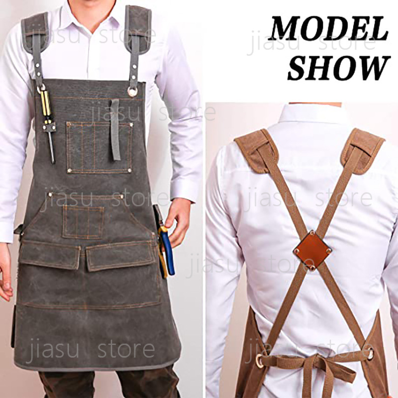 Thick Canvas Tool Apron Custom - Woodworking Logo Design Free incelemesi ve fiyatı