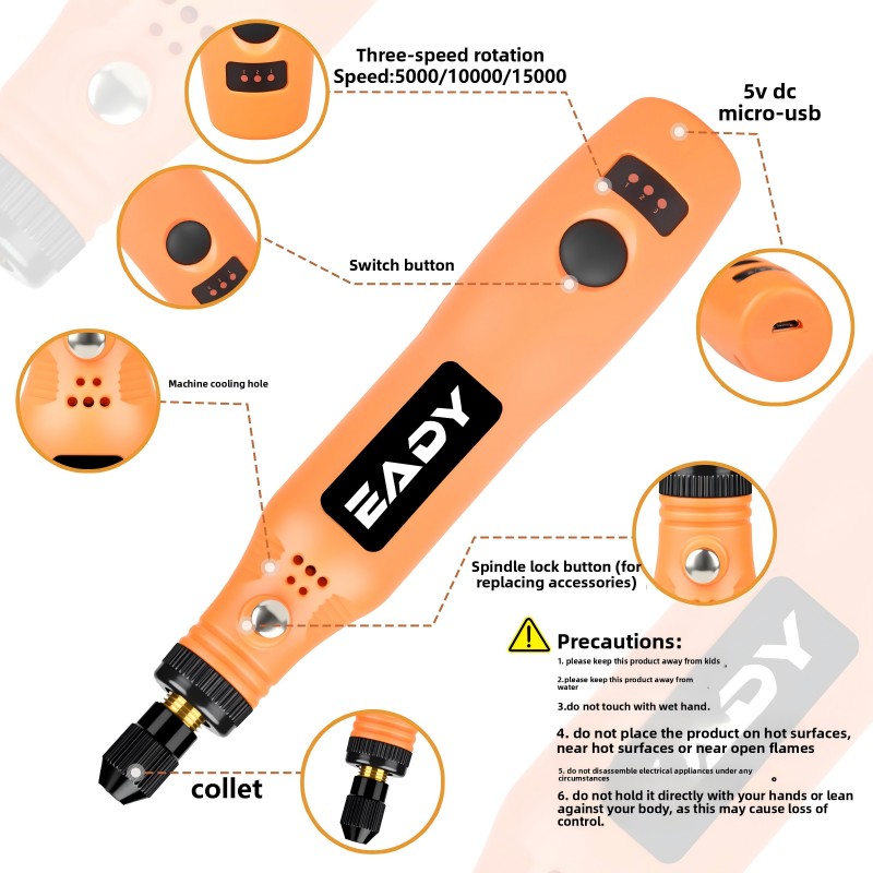 USB Cordless Rotary Tool Kit – - Woodworking Kit incelemesi ve fiyatı