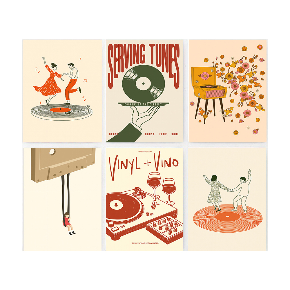 1pc Vintage Music Canvas Poste - Turning Gouge Set incelemesi ve fiyatı