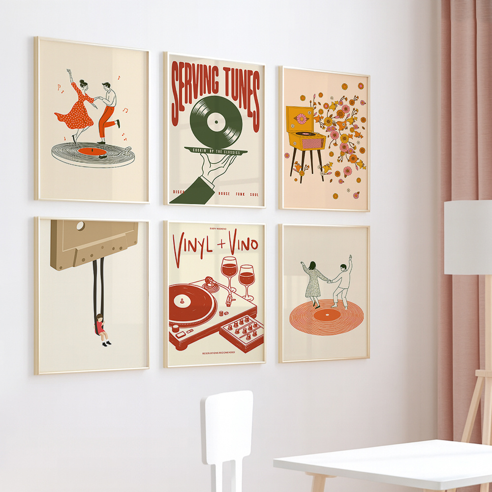 1pc Vintage Music Canvas Poste - Turning Gouge Set incelemesi ve fiyatı