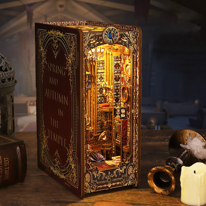 DIY Book Nook Kit Miniature Do - Woodworking Hobby incelemesi ve fiyatı