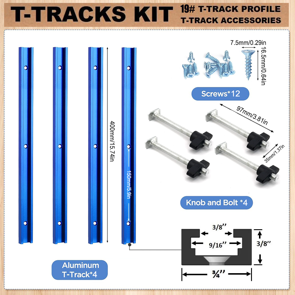 Woodworking 19# T-track Kit an - Woodworking Equipment incelemesi ve fiyatı