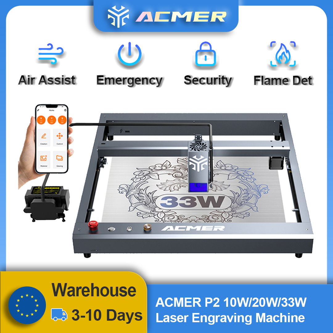ACMER P2 Laser Engraver 33W 20 - Woodworking Jobs incelemesi ve fiyatı