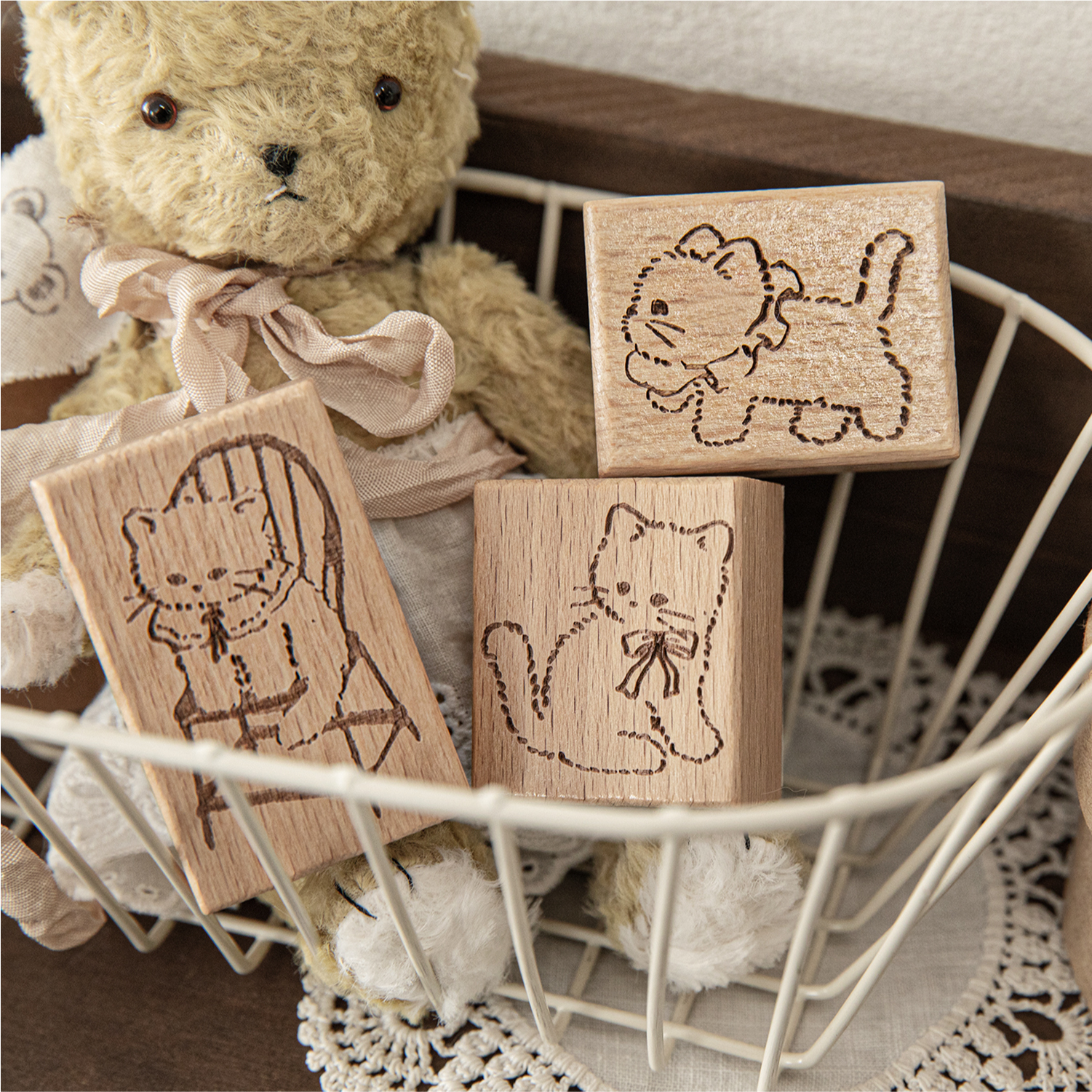 Cartoon Cute Cat Wood Stamp fo - Woodworking Hobby incelemesi ve fiyatı