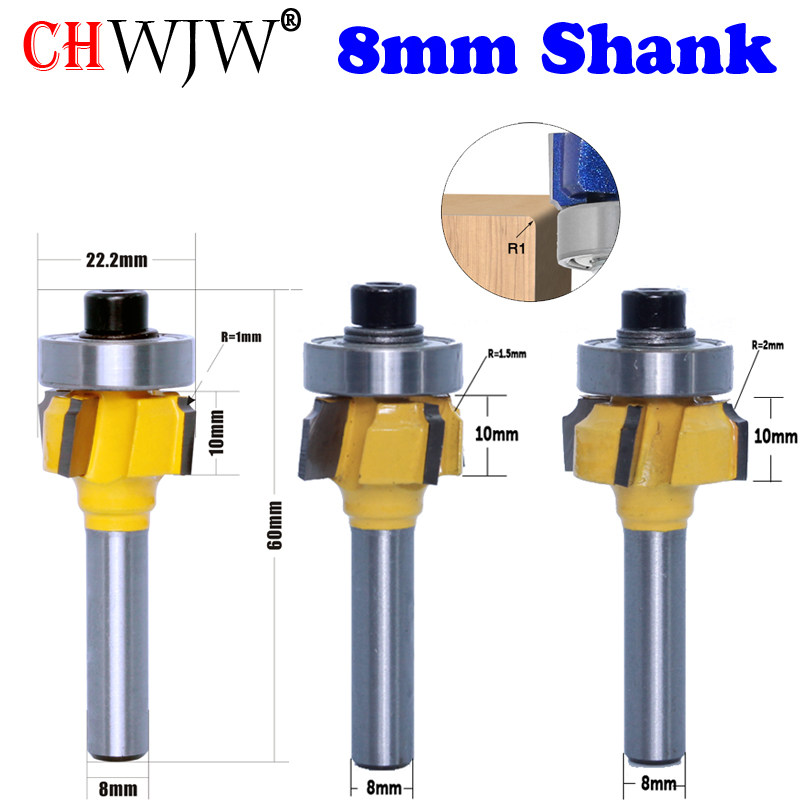 CHWJW 1PC 8mm Shank high quali - Woodworking Nc incelemesi ve fiyatı