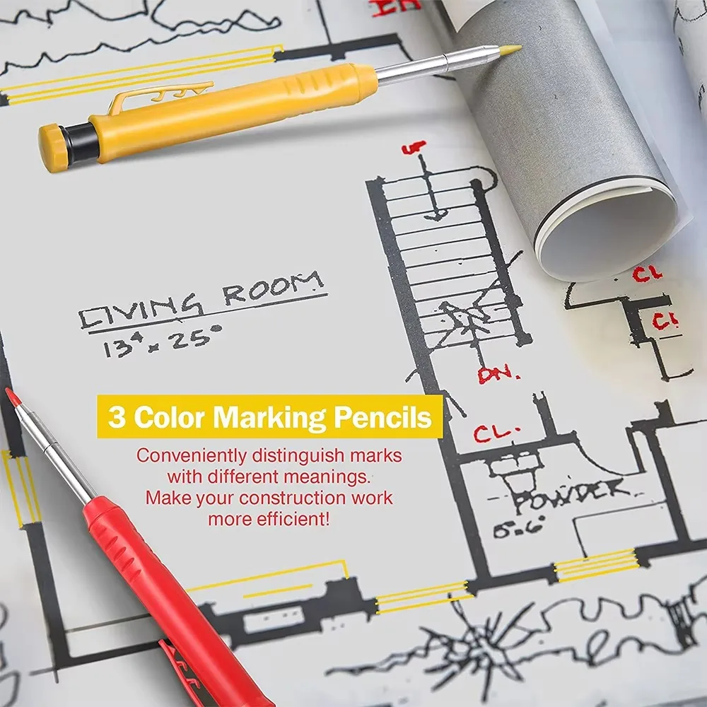 Solid Carpenter Pencil Set Woo - Woodworking Marking Knife incelemesi ve fiyatı