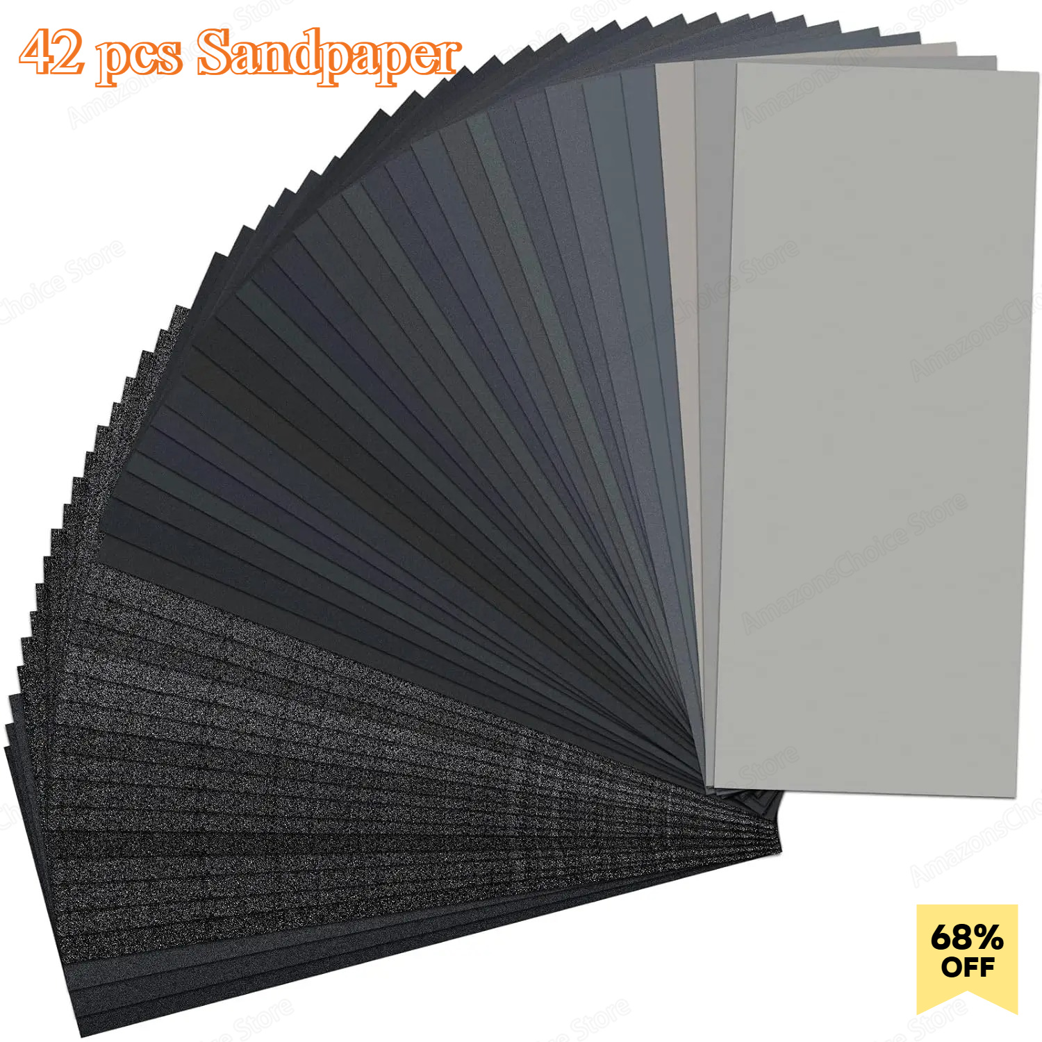 42Pcs Dry Wet Sandpaper Set, 1 - Furniture And Woodworking incelemesi ve fiyatı