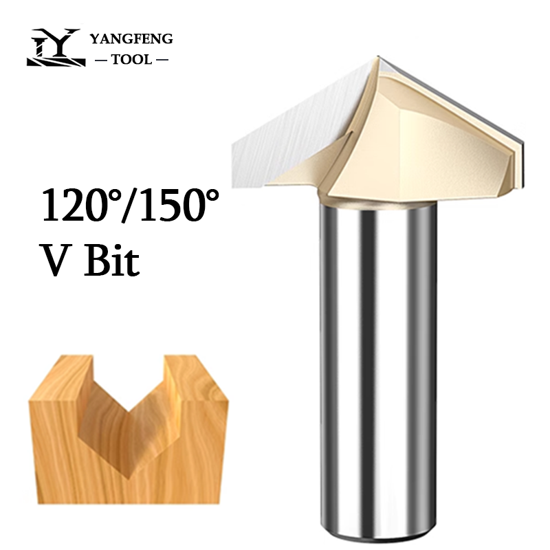 120 150 Degree V Bit 1/2 Shank - Woodworking Nc incelemesi ve fiyatı