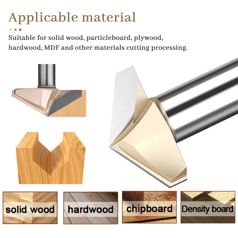 120 150 Degree V Bit 1/2 Shank - Woodworking Nc incelemesi ve fiyatı