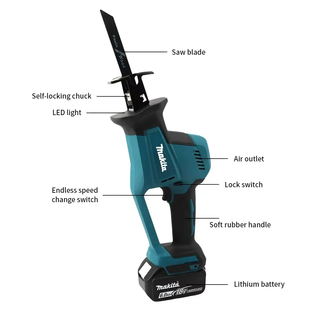 Makita DJR189 18V Cordless Ele - Woodworking Equipment incelemesi ve fiyatı