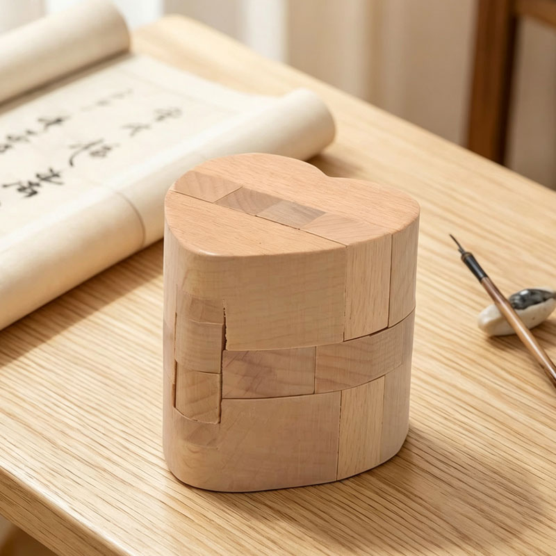 Luban Lock Heart Shaped Puzzle - Woodworking Hobby incelemesi ve fiyatı