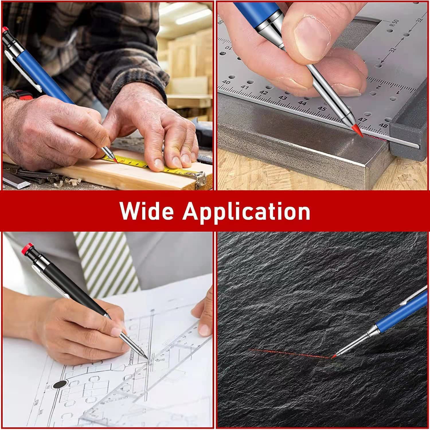 1-6Pcs Long Head Deep Hole Woo - Woodworking Marking Knife incelemesi ve fiyatı