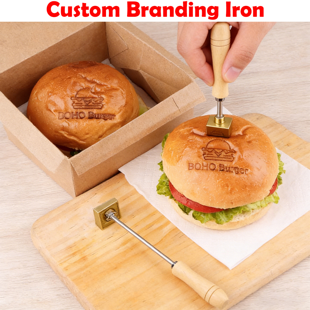 M8 Custom Branding Iron Stamp  - Woodworking Logo Design Free incelemesi ve fiyatı