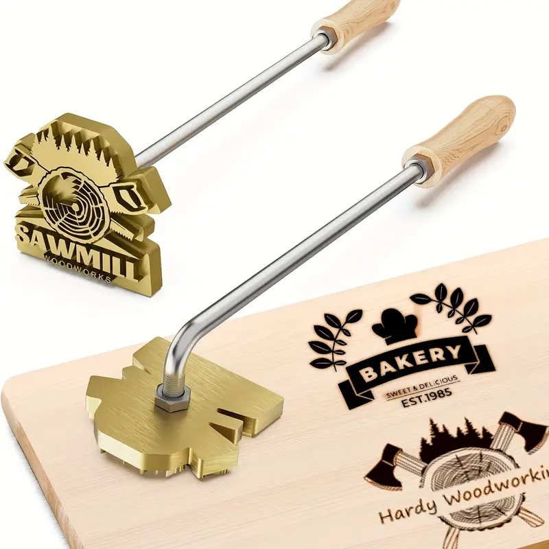 M8 Custom Branding Iron Stamp  - Woodworking Logo Design Free incelemesi ve fiyatı