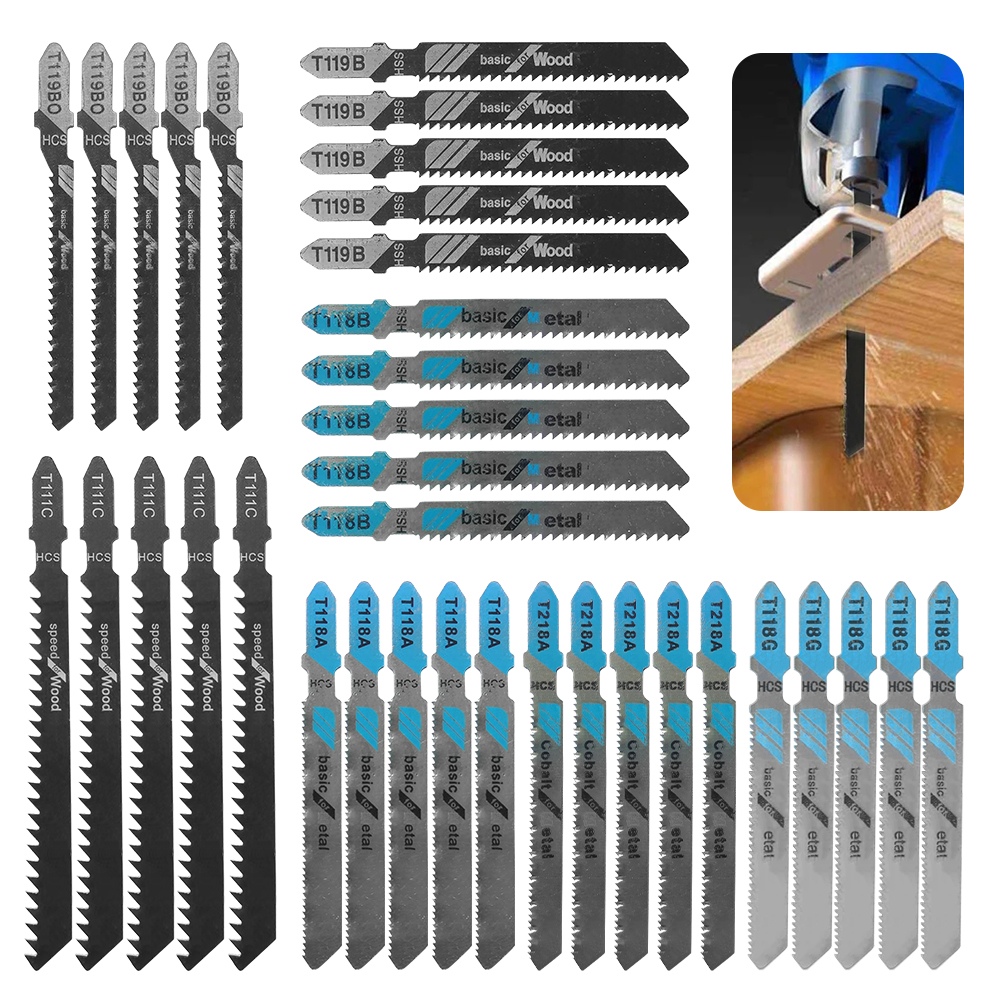 35-Piece Jigsaw Blade Set, Mix - Woodworking Equipment incelemesi ve fiyatı