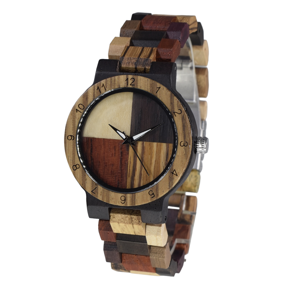 Mixed Tone Natural Wood Watch  - Woodworking Women incelemesi ve fiyatı